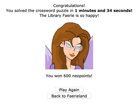 faerie crossword answers